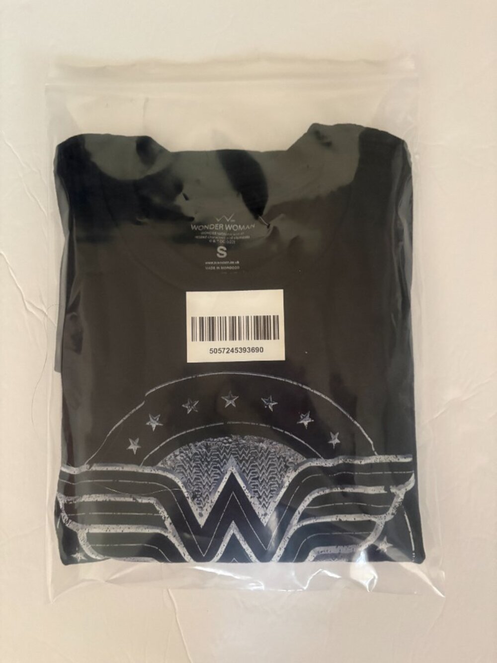 NWT Wonder Woman Shield Design Cotton T-Shirt, Black - Picture 4 of 5